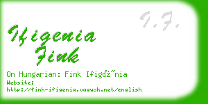 ifigenia fink business card